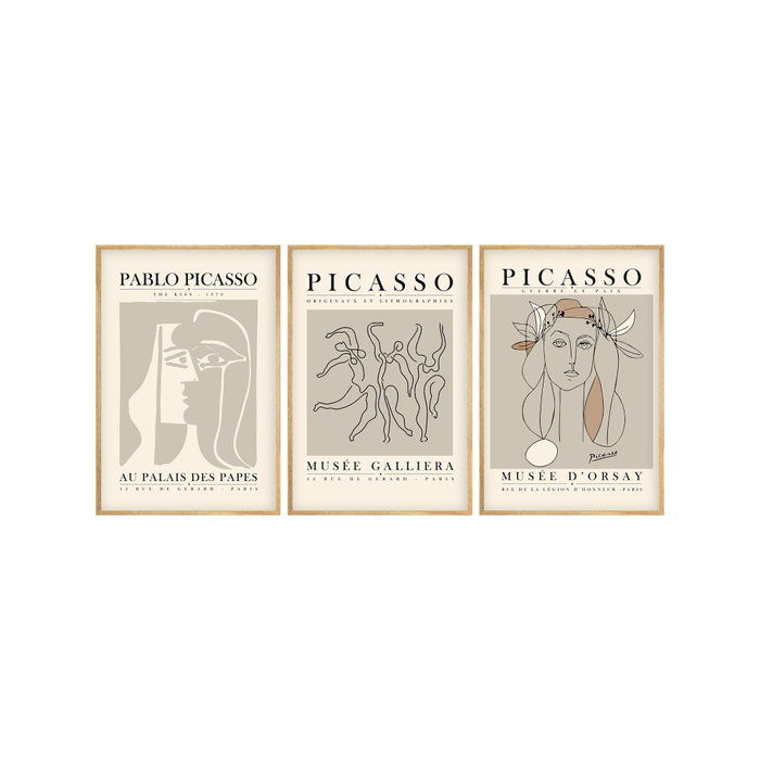 Wallity Huhu256 Cuadro Decorativo enmarcado 50 x 70 cm (3 Piezas) Wallity Huhu256 Cuadro Decorativo enmarcado 50 x 70 cm (3 Piezas)